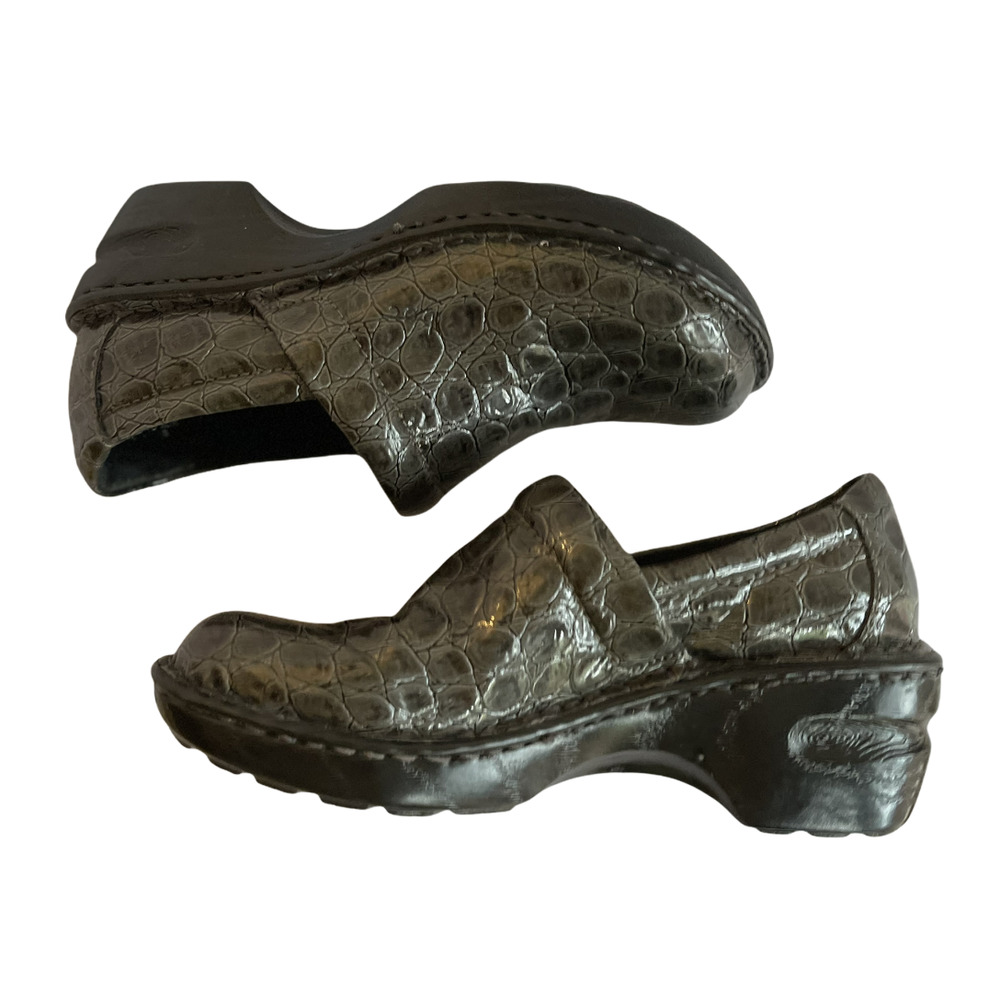 b.o.c gray‎ clogs 6/36.5